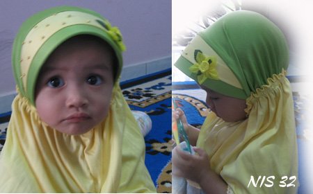 Tudung Kanak-Kanak : Hijau Kuning