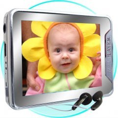 2.4-inch Screen 4GB MP4 Player, Mini SD Card Slot