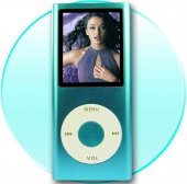 1.8-inch Screen New Style Stainless Metal Shell MP4 Player 4GB