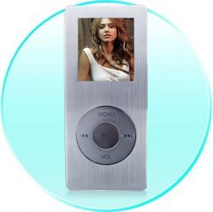 Steel MP4 Portable Media Center - 1.5 Inch CTSN Screen - 4GB