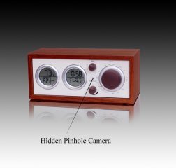 Clock Radio With Hidden Pinhole Color Camera Set