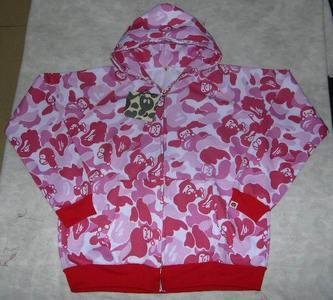 Pink bape hoodie
