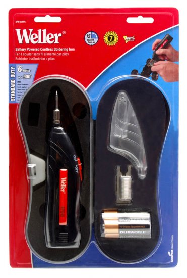 Battery powered cordless home soldering iron kit (storage case & batteries included!)