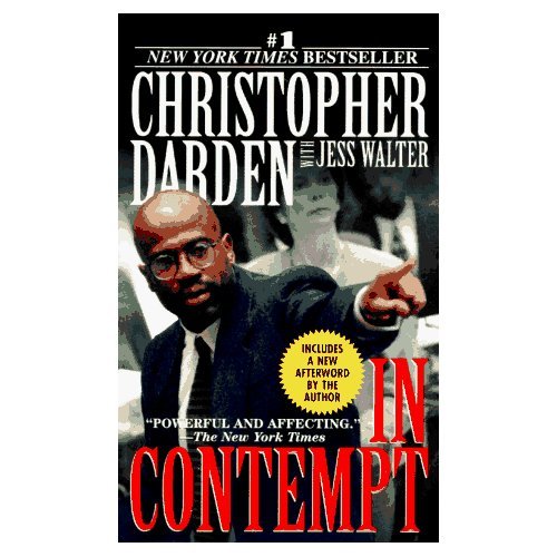 Christopher Darden with Jess Walter "In Contempt" Hardback Book