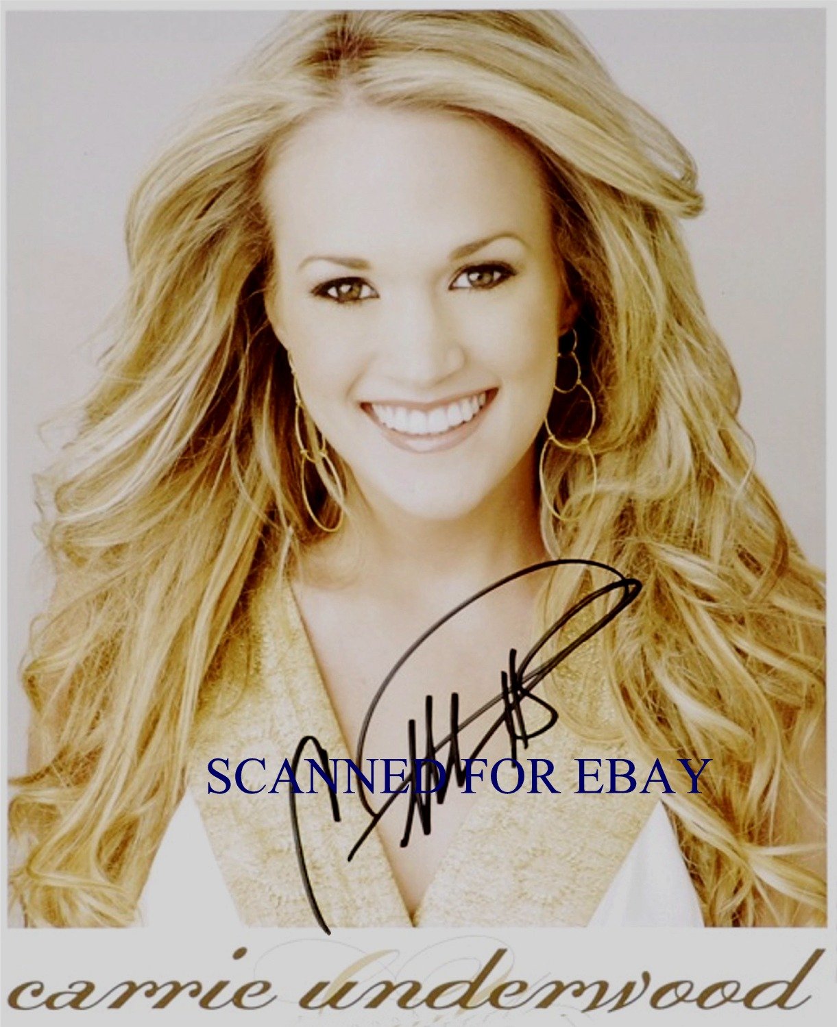 Carrie Underwood Signed Autographed Rp Photo Country