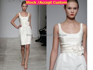 Sheath Mini Beige Taffeta Short Bridal Evening Dress Bridesmaid Dress Little Beach Wedding Dress