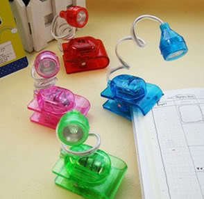 LED BOOK light clips