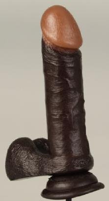 6" Realistic Cock Black