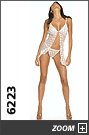 Sheer sweetheart Lace Babydoll with matching G-String