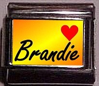 BRANDIE Custom Name Charm 9mm