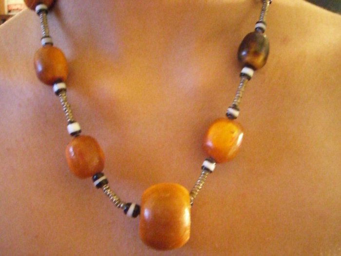 Hand made African beaded necklace