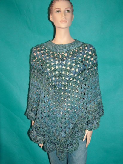 KNC Coming Home Martha Stewart Poncho - Windsor Sz L-1X