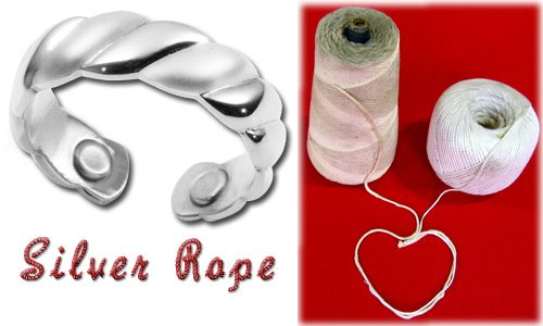 Silver Rope Ring