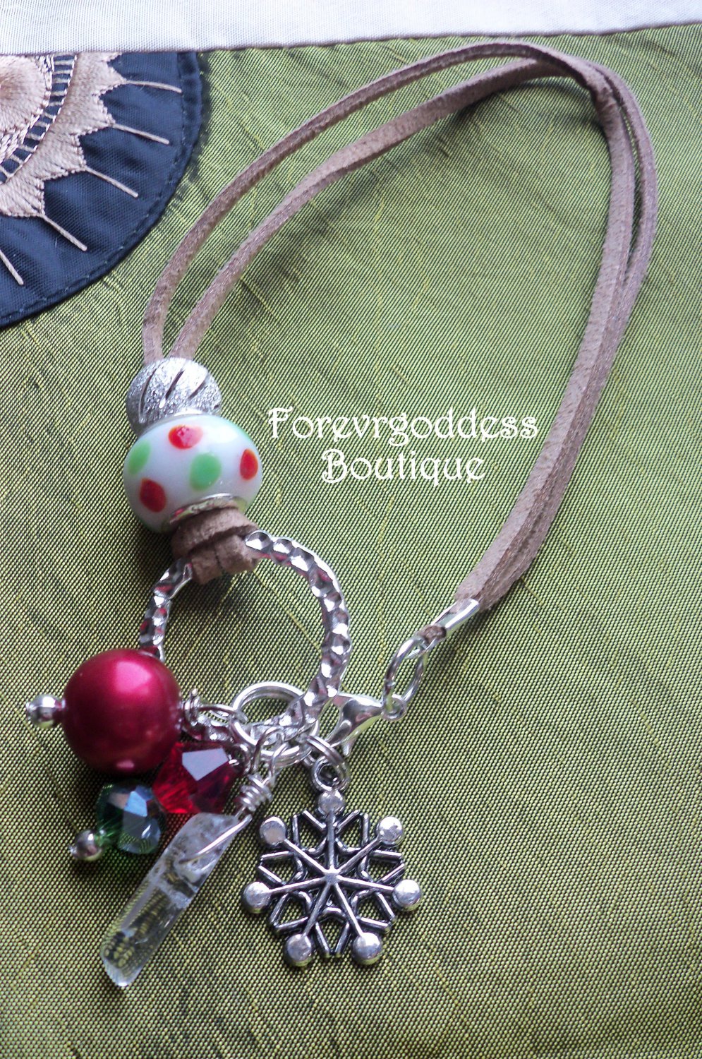 Red polka dot bracelet set
