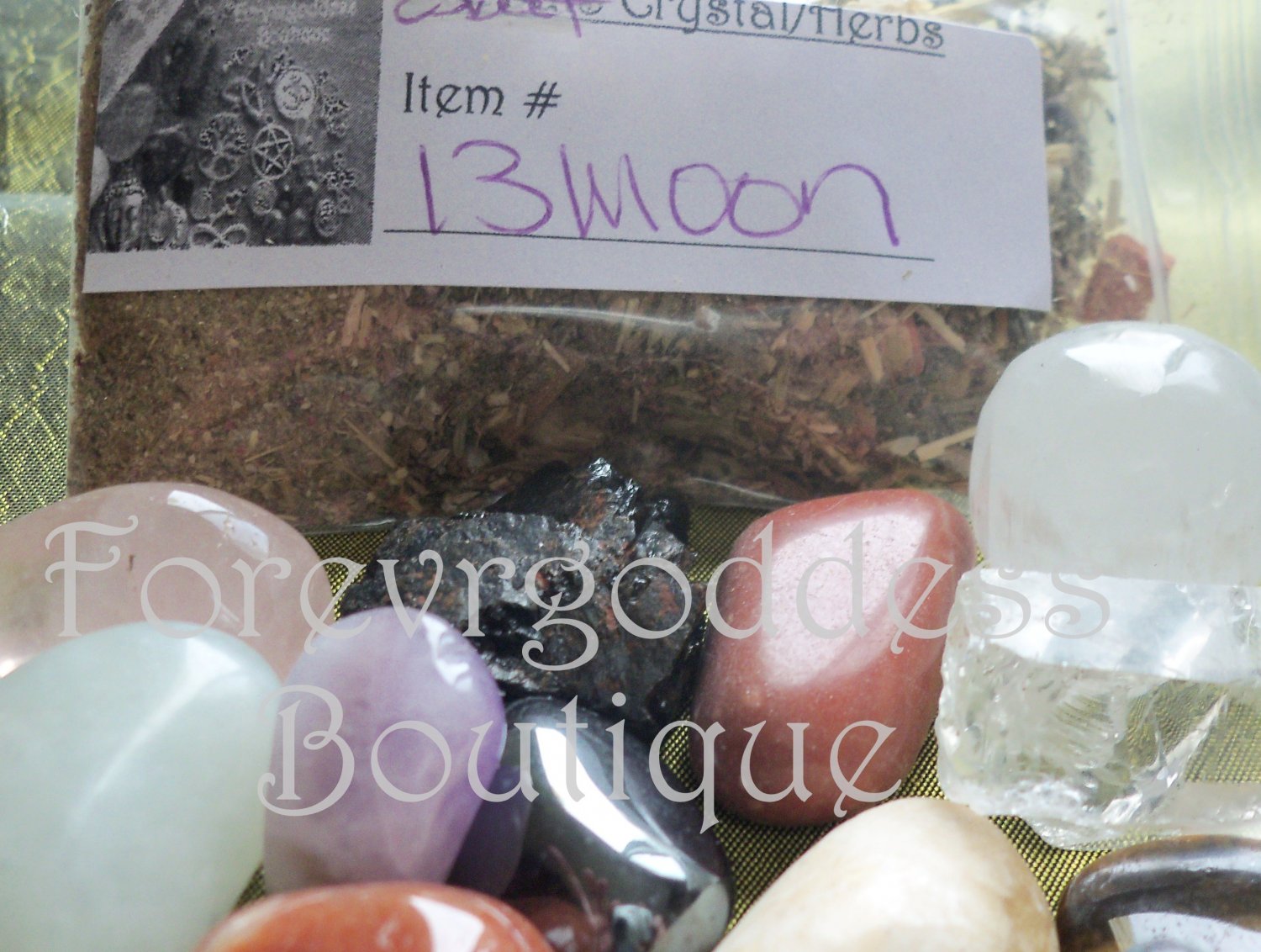 13 MOON Crystal / herbs – # 13M 02-03