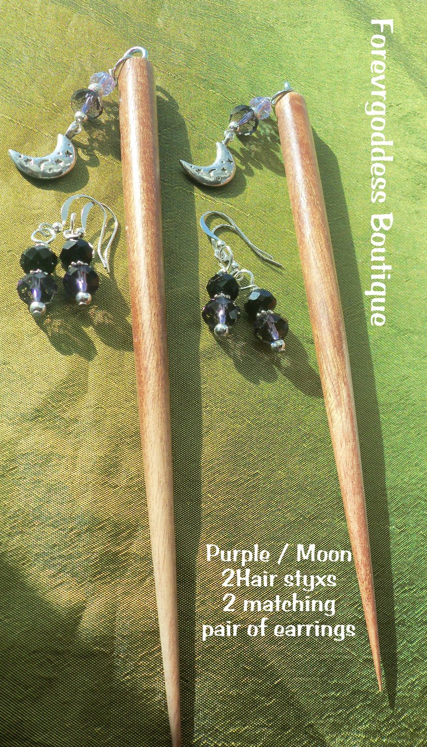 2 Hair Styx Purple / Moon set