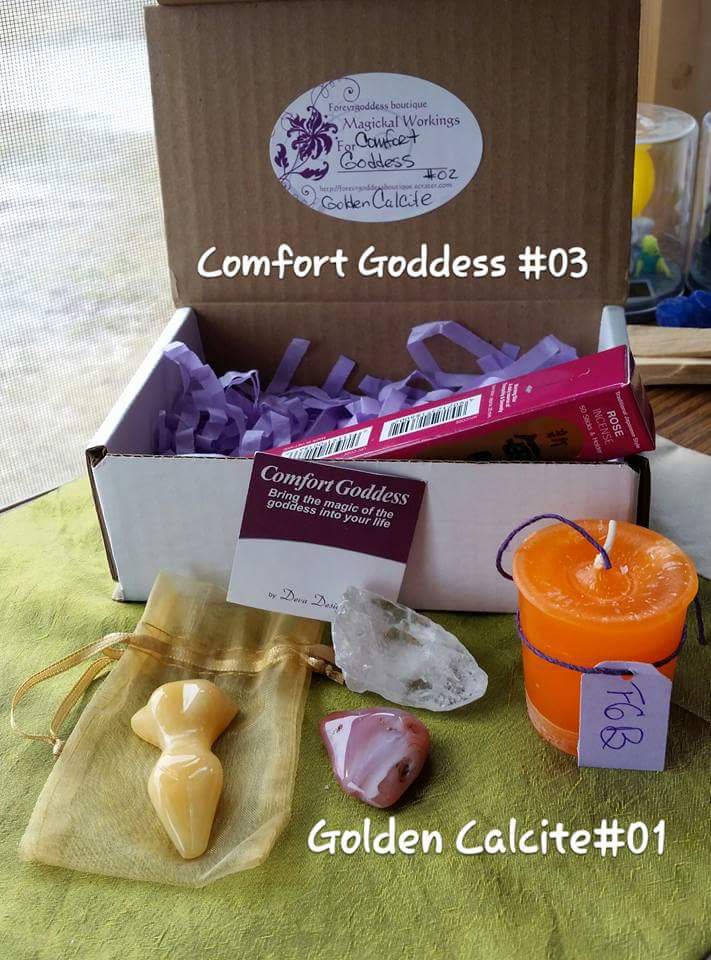 Comfort Goddess Golden Calcite #CGGC03