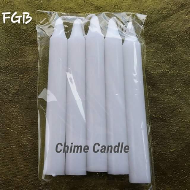 WHITE chime candles