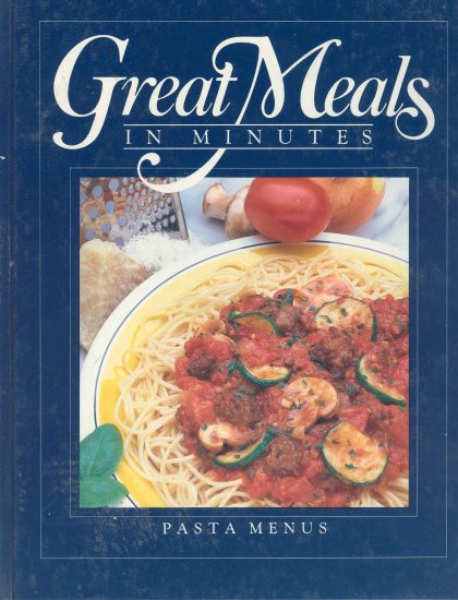 Time Life Cookbook Pasta Menus