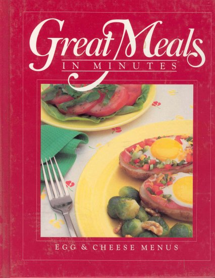 Time Life Cookbook Egg and Cheese Menus
