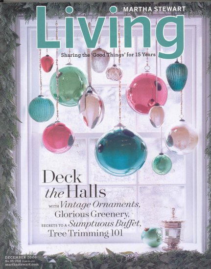 Martha Stewart Living Magazine Back Issue December 2006