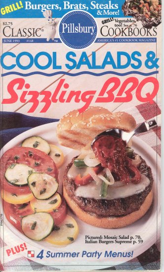 Pillsbury Cool Salads & Sizzling BBQ Cookbook Buy 3 Get 1 Free
