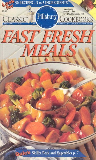 Pillsbury Fast Fresh Meals #123 Cookbook Buy 3 Get 1 Free