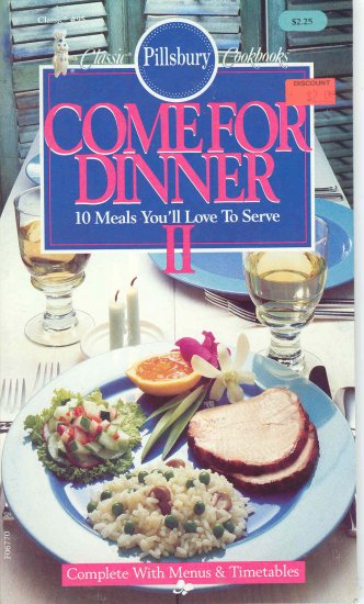 Pillsbury Come for Dinner Cookbook Buy 3 Get 1 Free