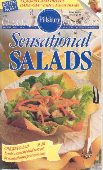 Pillsbury Sensational Salads #126 Cookbook Buy 3 Get 1 Free
