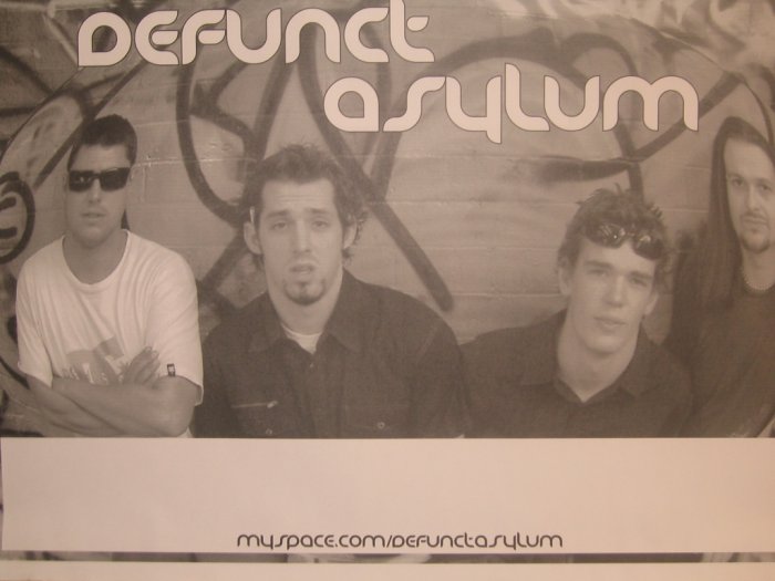 Signed Defunct Asylum Poster