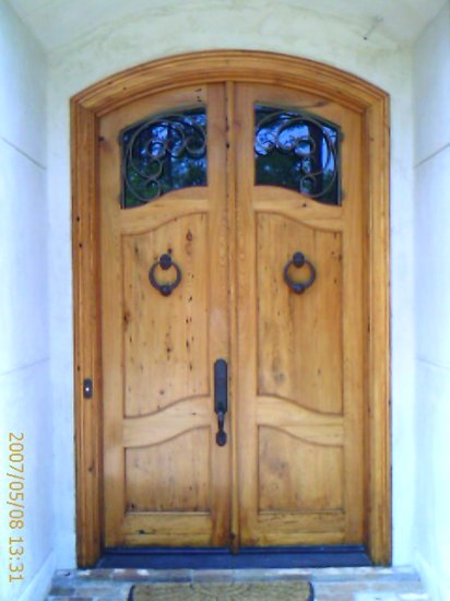 Arch Top Glass with Iron