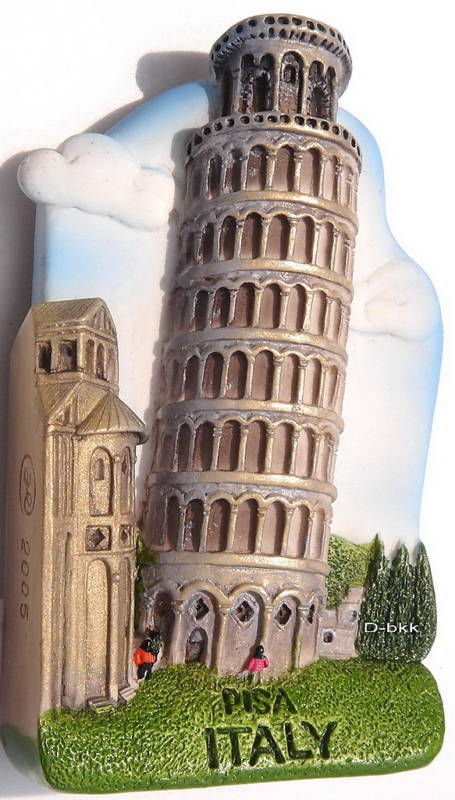 Leaning Tower Of Pisa Italy High Quality Souvenir Resin D Fridge Magnet