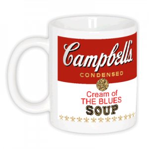 CREAM OF THE BLUES Campbell's Soup Pop Art Coffee Mugs