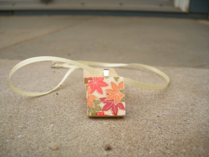 Scrabble Tile Necklace