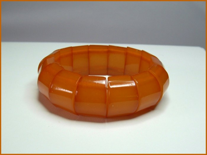 Vintage Chunky Baltic Amber Stretch Bracelet