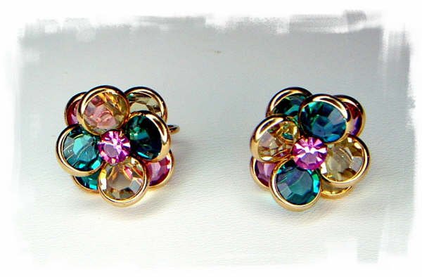 SOLD***Vintage Swarovski Crystal Clip Earrings***SOLD