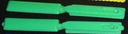 Hair Clip - Green Rectangles