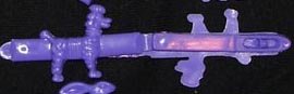 Hair Clip - Purple Poodle