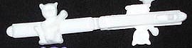 Hair Clip - White Cat & Fiddle