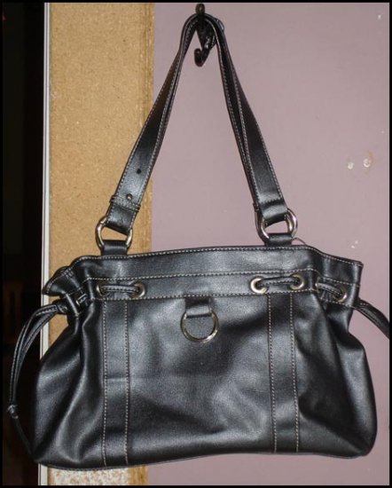 Shimmery black purse