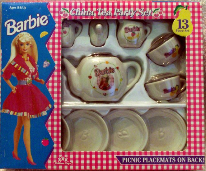 Barbie 13 piece China Tea Party Set