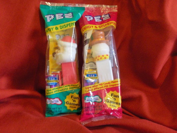 Set of 2 Christmas Pez Dispensers