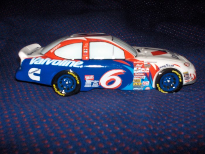 Collectible Mark Martin Ceramic Stock Car Salt and Pepper Selt