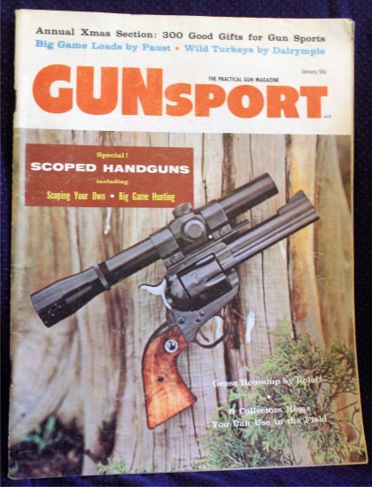 Vintage 1958 Gunsport Magazine