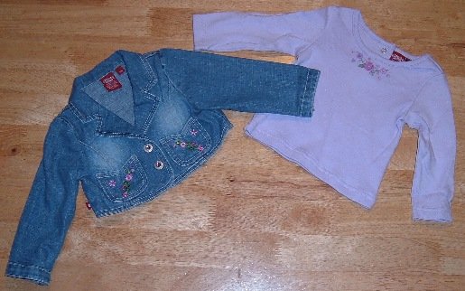 Girls 12 month NWOT 2 piece Bongo set