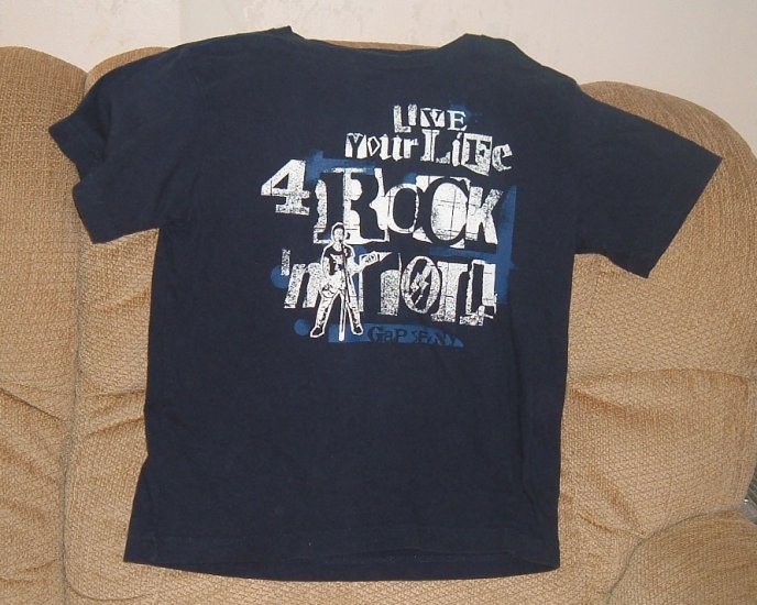 Boys GAP size 8 Rock and roll tee