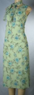 Girl Code - Missy Pastel Floral Lined Dresses with Attached Scarf