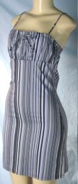 Candy Rain - Junior Striped Spaghetti Strap Dresses