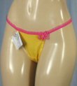Eva Dreams Junior G-Strings with Ruffle Trim and Embroidered Butterfly Design