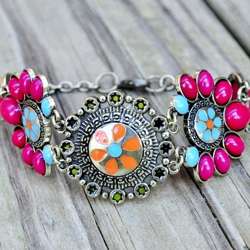 Indian inspired cuff bracelet